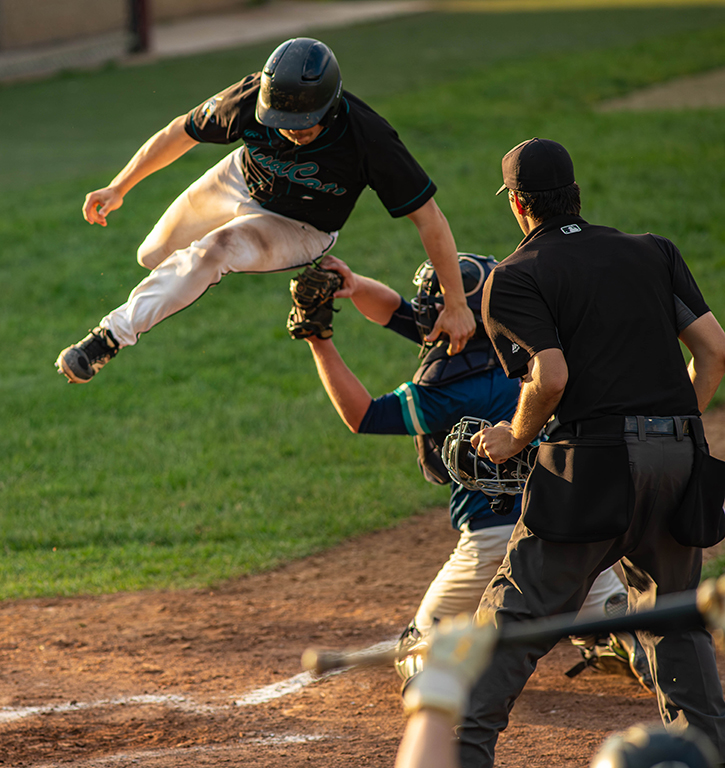 Mudcats leap, but out by Karen Leonard