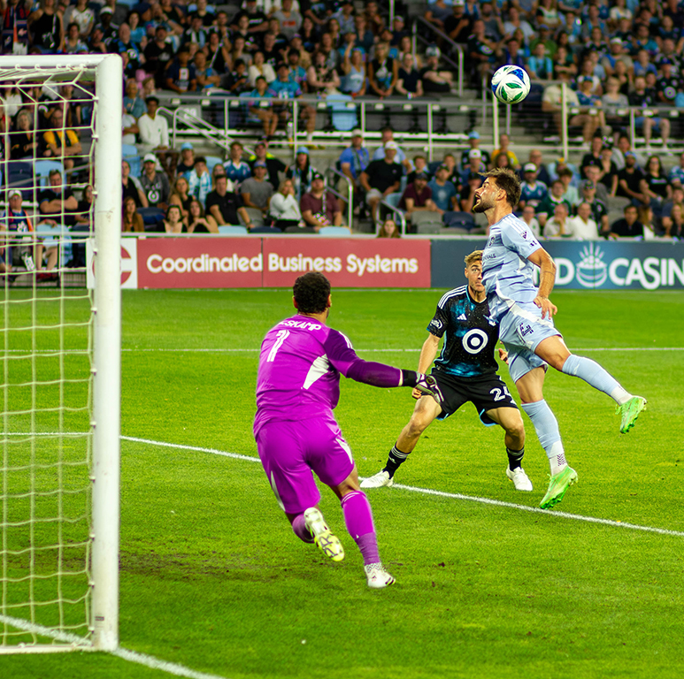 Kansas City defends by Karen Leonard