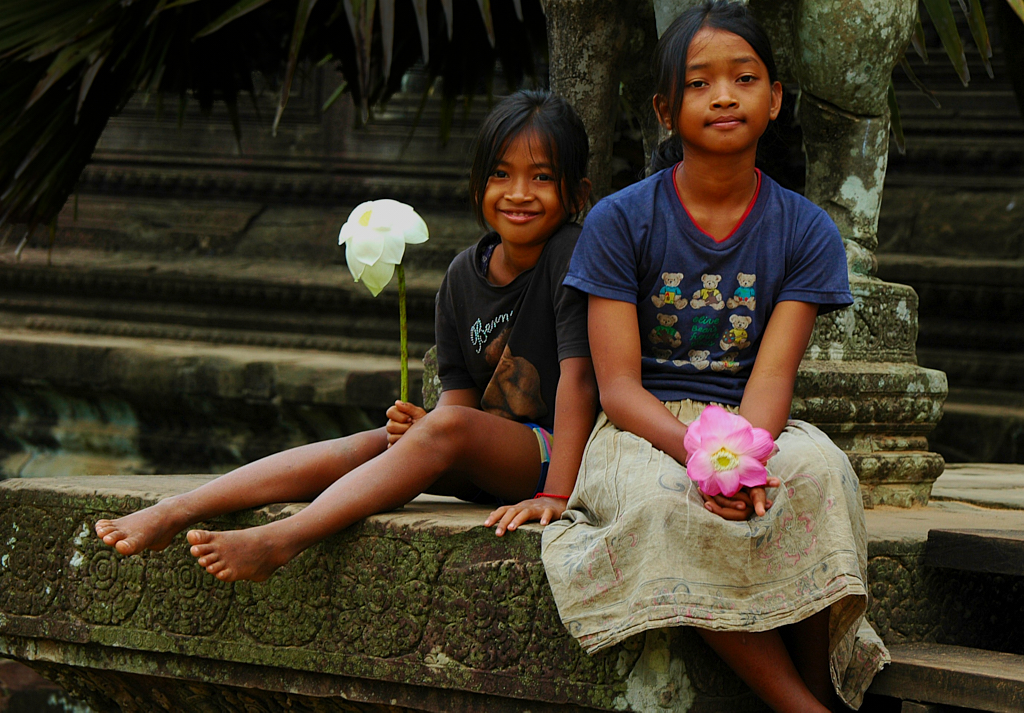 Flower girls by Maurice Ping Leung