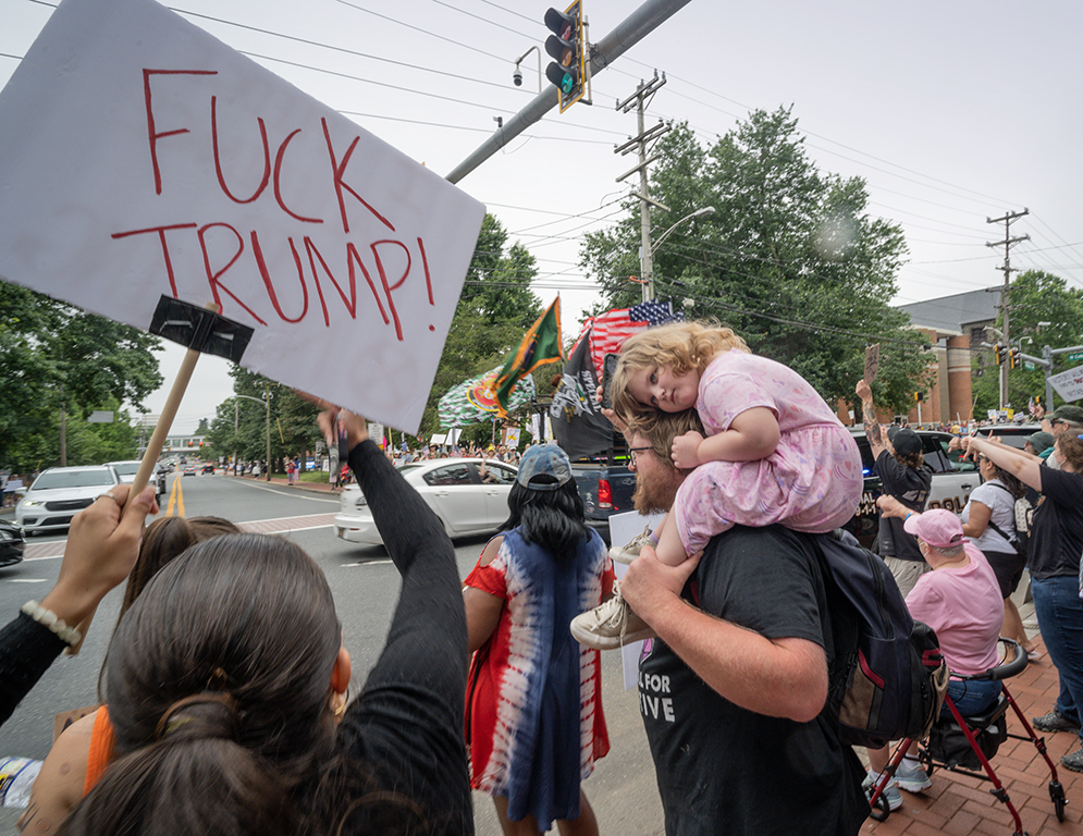 Losing Innocence at No Kings Protest by Karl Leck