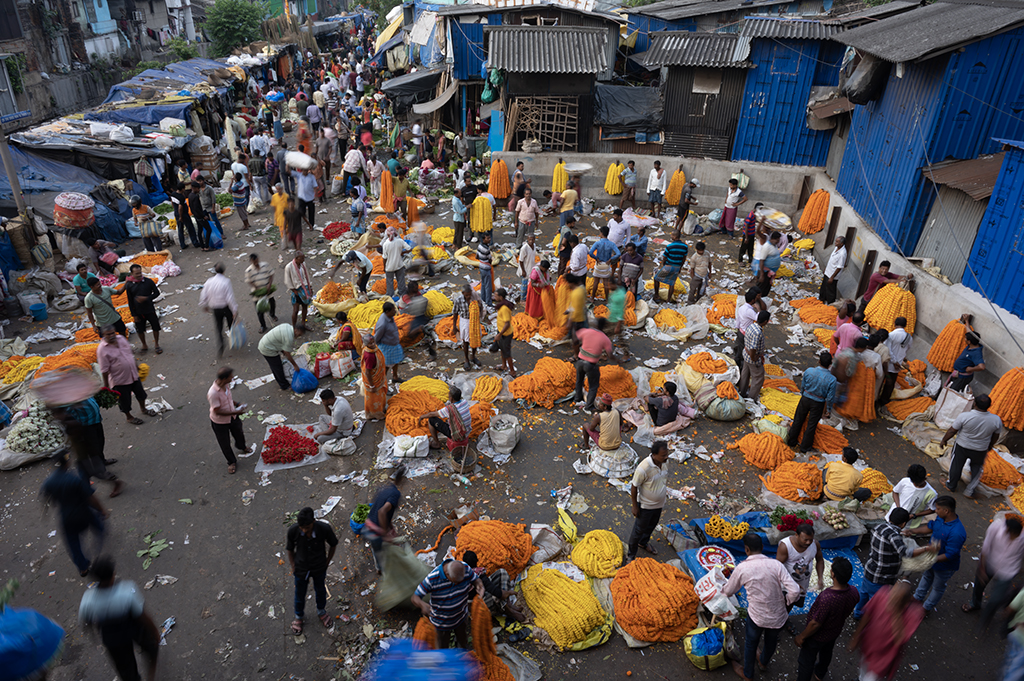 Howrah flower market by Arunima Chattopadhyay