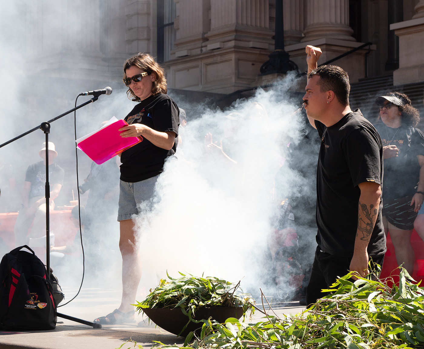 Smoking ceremony by Jen Fawkes