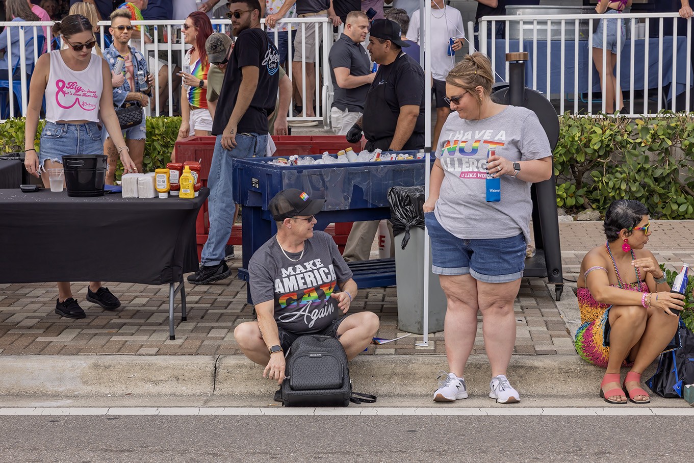Setting up for the parade by Tom Brott