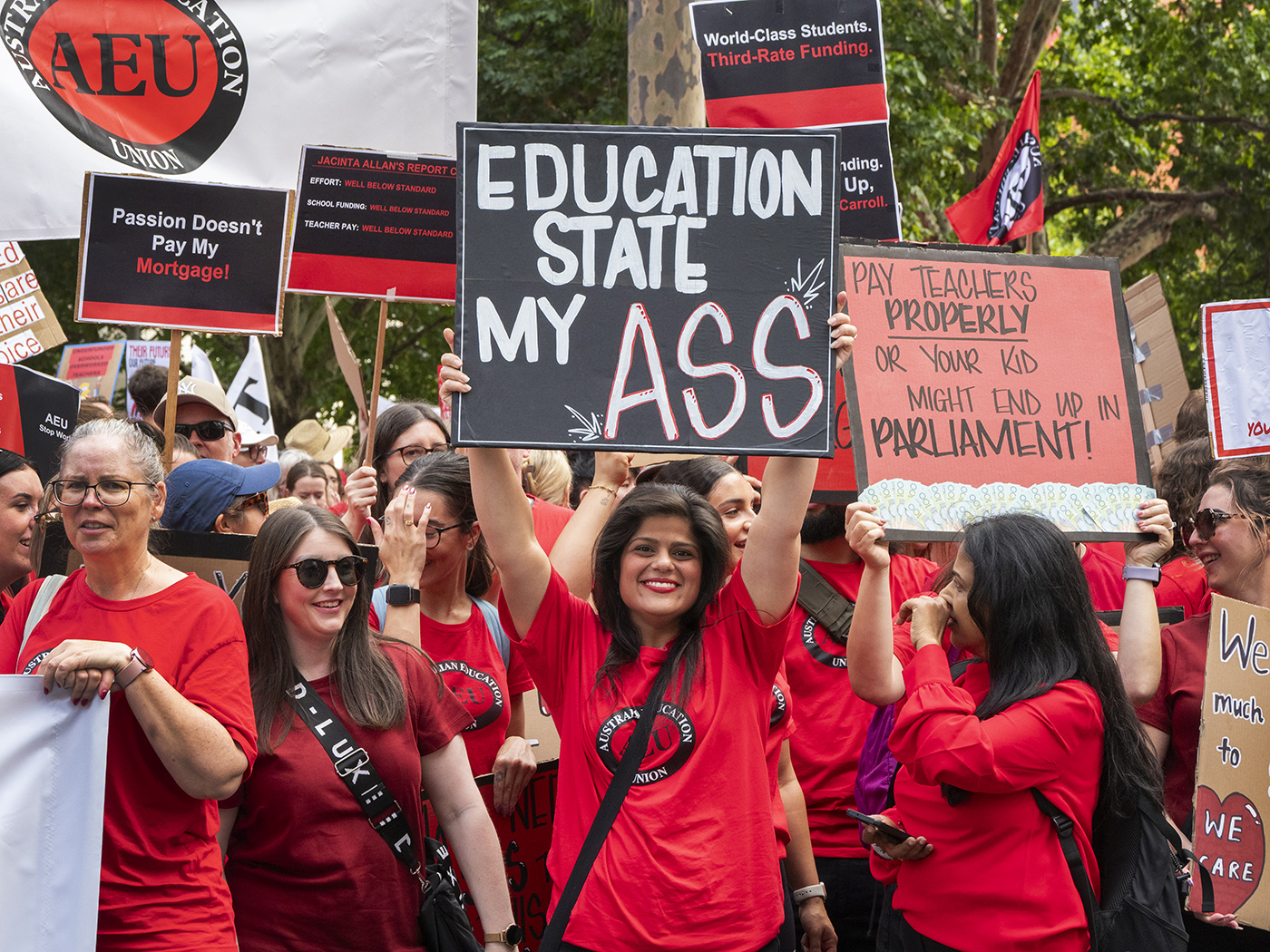 Teachers Protest by Jen Fawkes