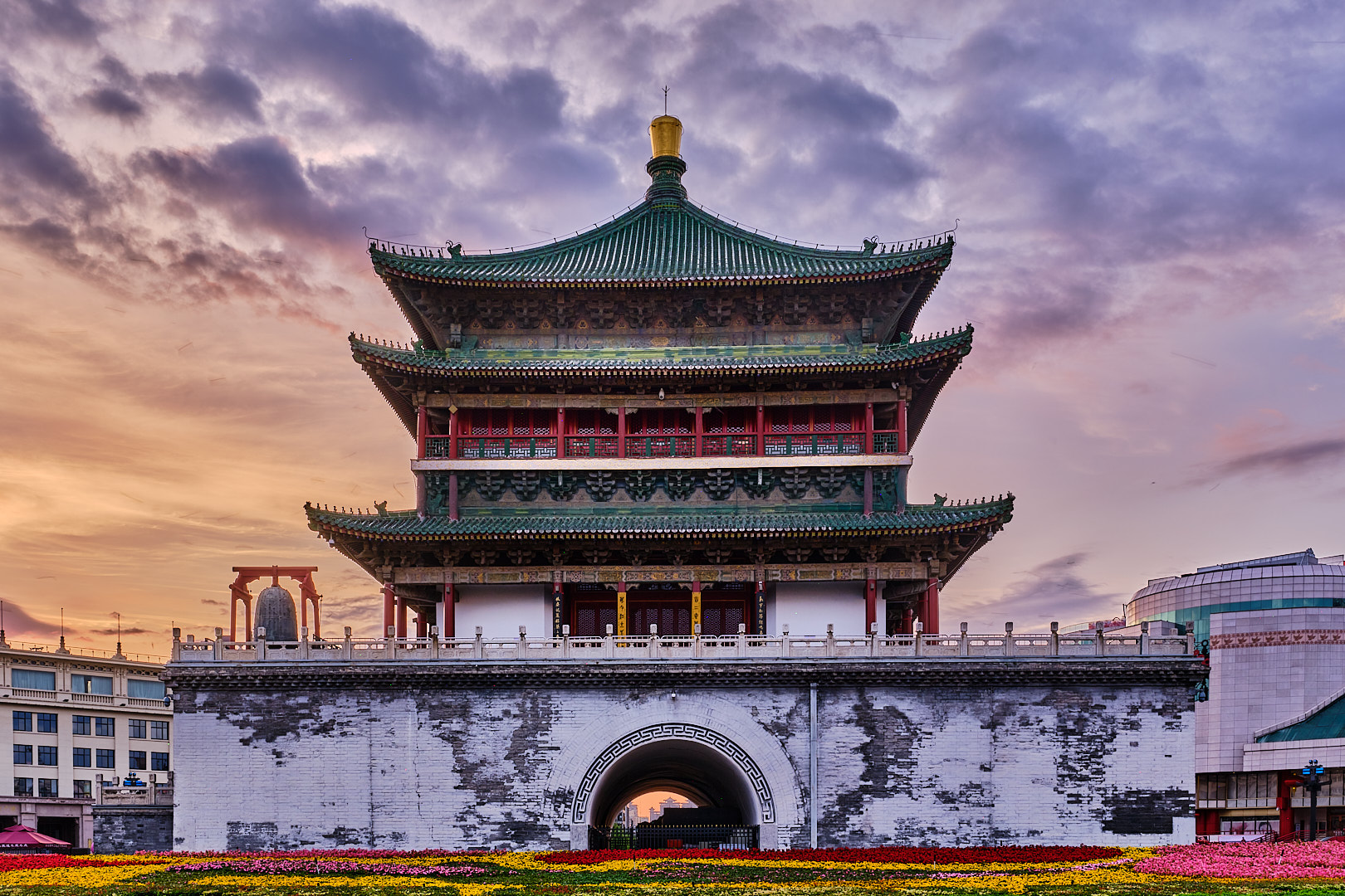 Bell Tower Xi'an by Michele Borgarelli