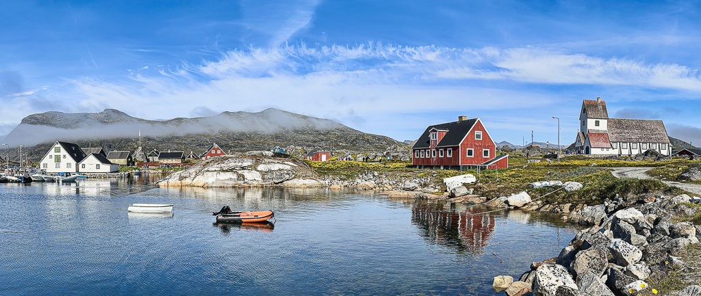 View of Old Nanortalik area by Adrian Binney