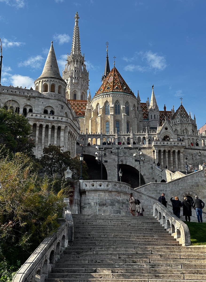 Fisherman's Bastion Stairs, Budapes by Stan Bormann