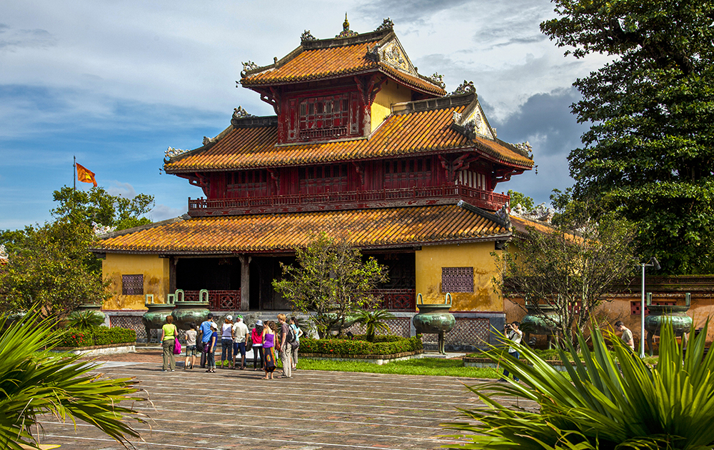 Temple in the Imperial City Hue by Dennis Deeny