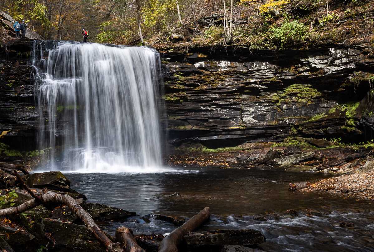 Crossing Harrison Wright Falls