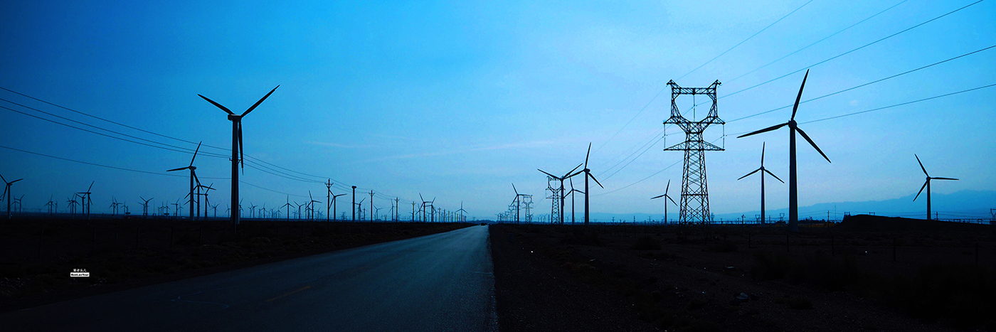 Wind Turbines of Dabancheng by Rui Zhang