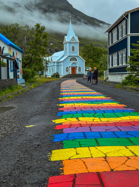 Blue Church by Michael Smith