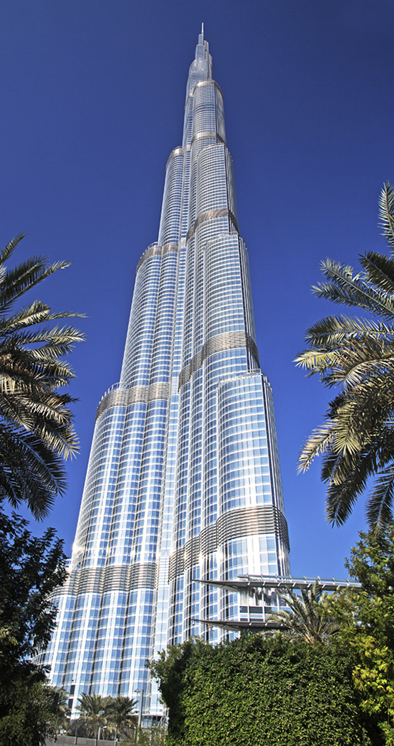 Burj Khalifa and palms