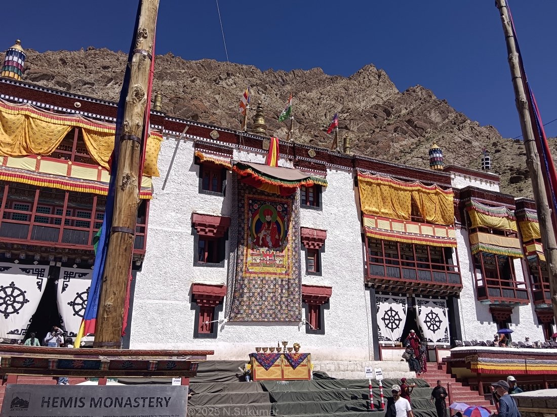 Hemis monastery by N. Sukumar