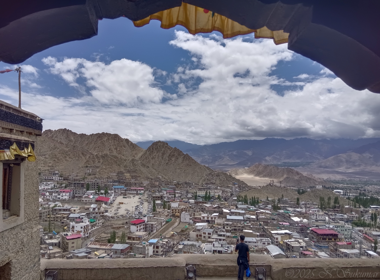 View of Leh from Royal Palace by N. Sukumar