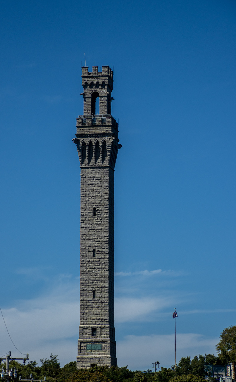 PILGRIM MONUMENT IN PROVINCETOWN, Cape Cod, MA. by Esther Steffens
