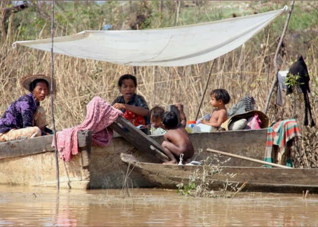 Mekong river-Cambodia by Esther Steffens