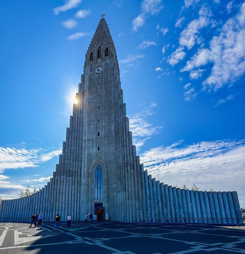 Lutheran Cathedral in Reykavik , Iceland.