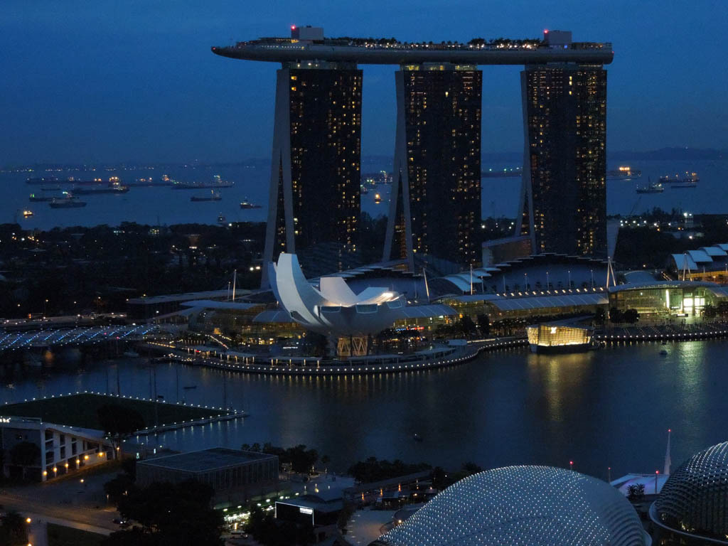 Singapore Harbor by Rich Krebs