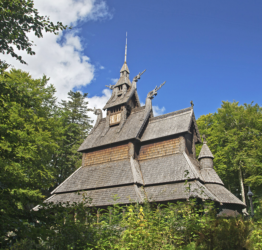 Stave church by David Stout
