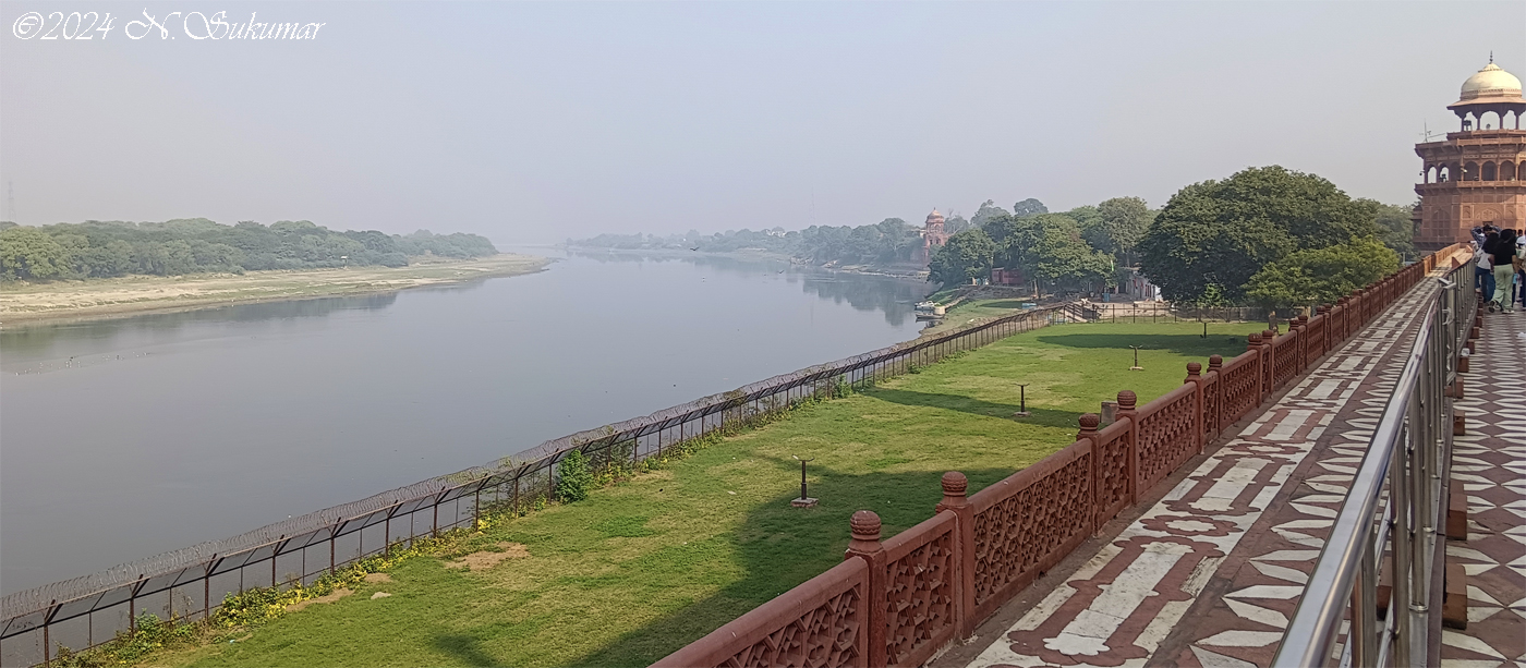 The Yamuna from the Taj by N. Sukumar