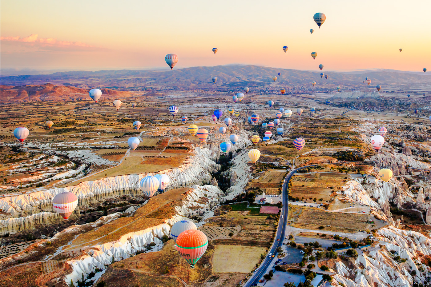 Hot Air Balloon Sunrise by Mandy Vien