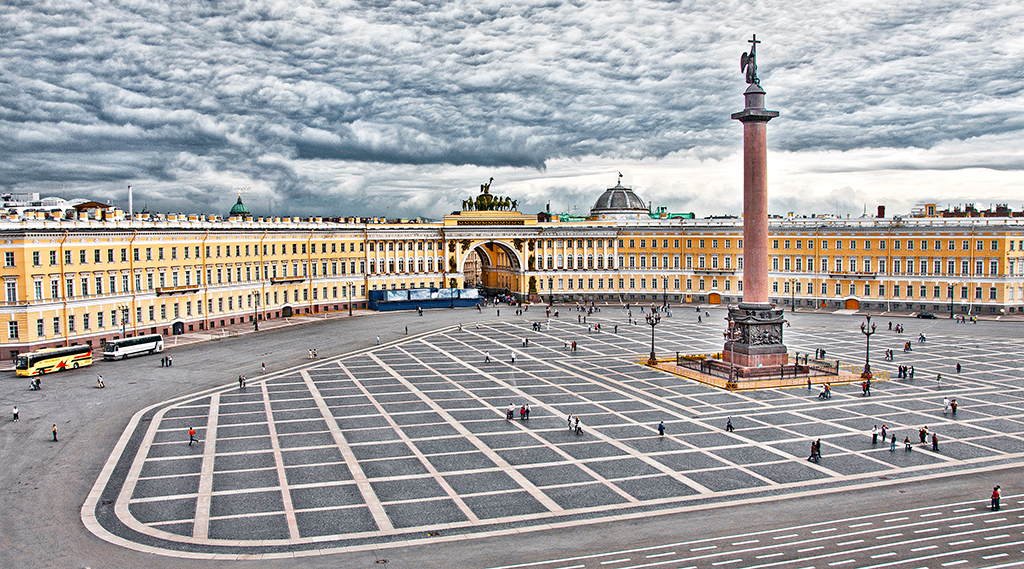 Palace Square and the Alexander Column by Dr. Isaac Vaisman