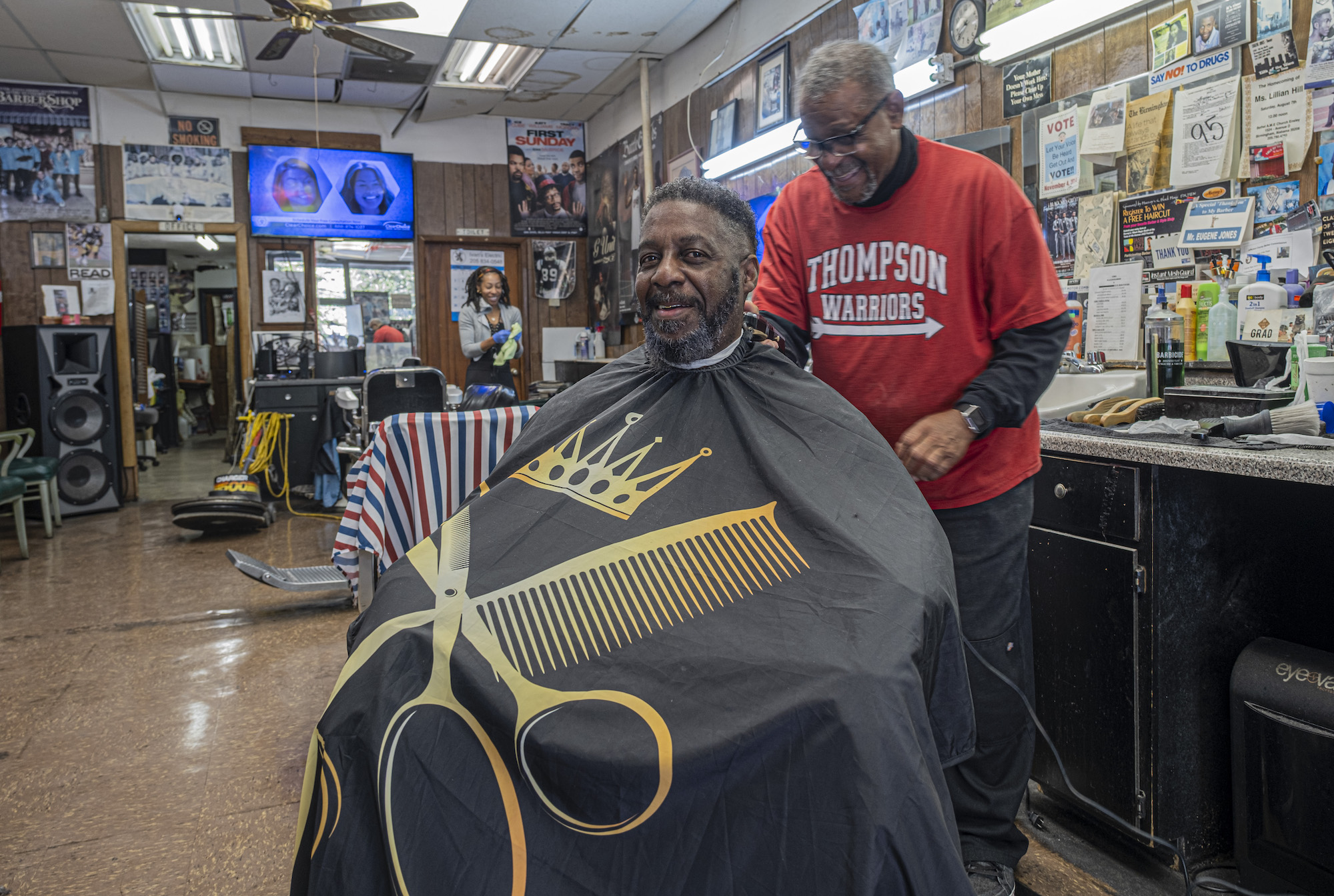 Southern Negro Barber Shop by Laurie Bergner