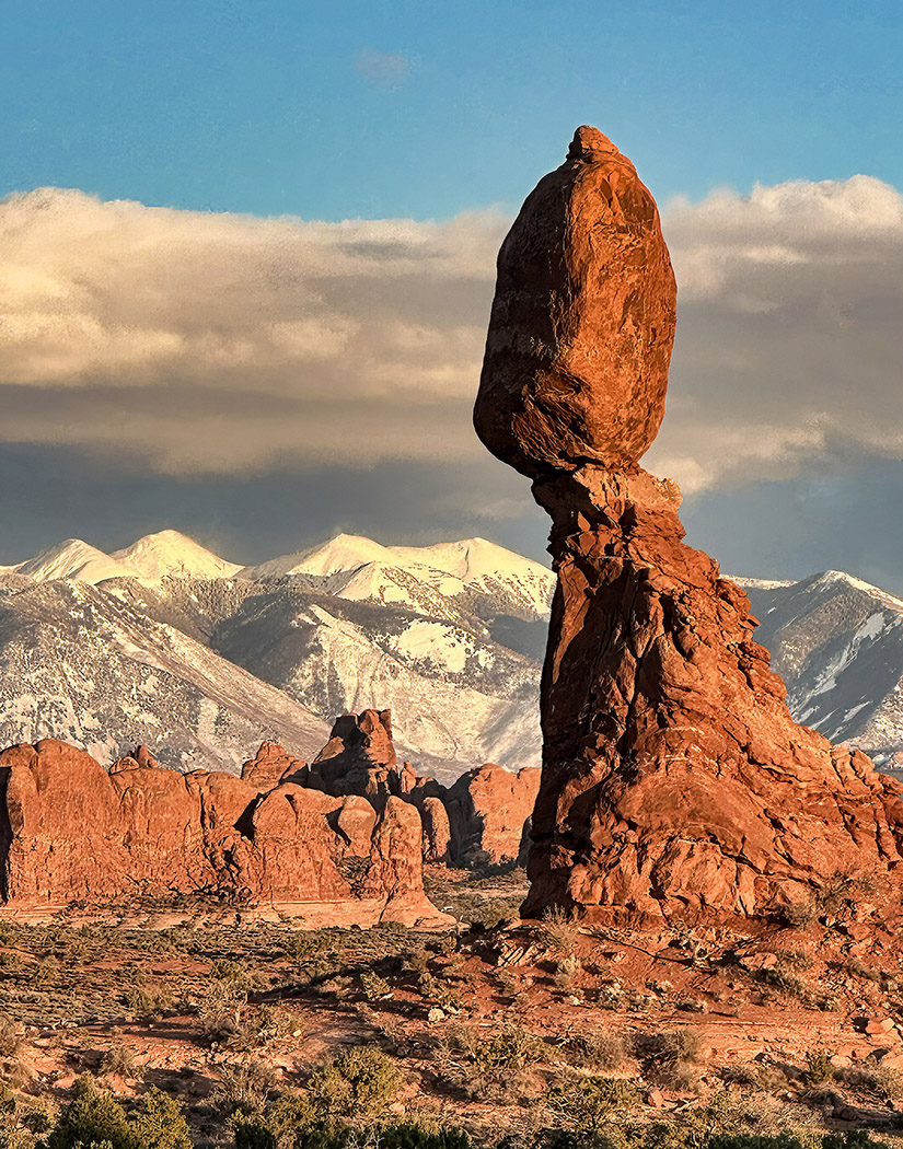 Golden Hour at Balanced Rock, Arches National Park by Carolyn Todd-Larson