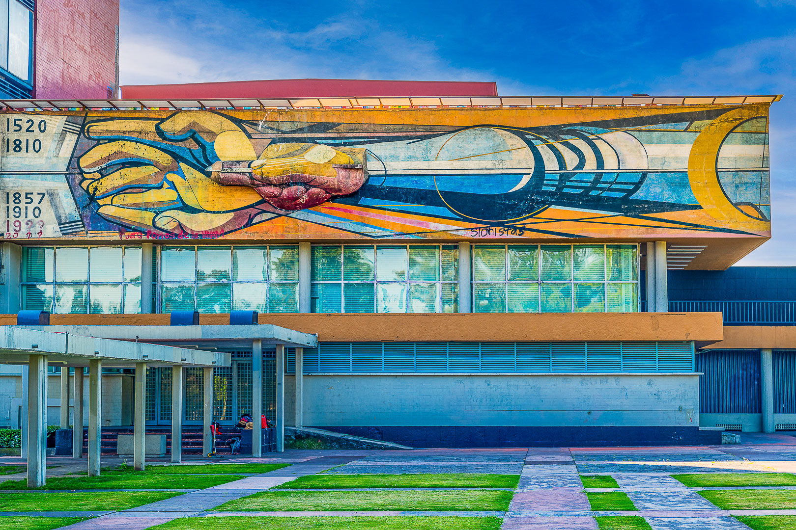Mural at University of Mexico campus, Mexico City 