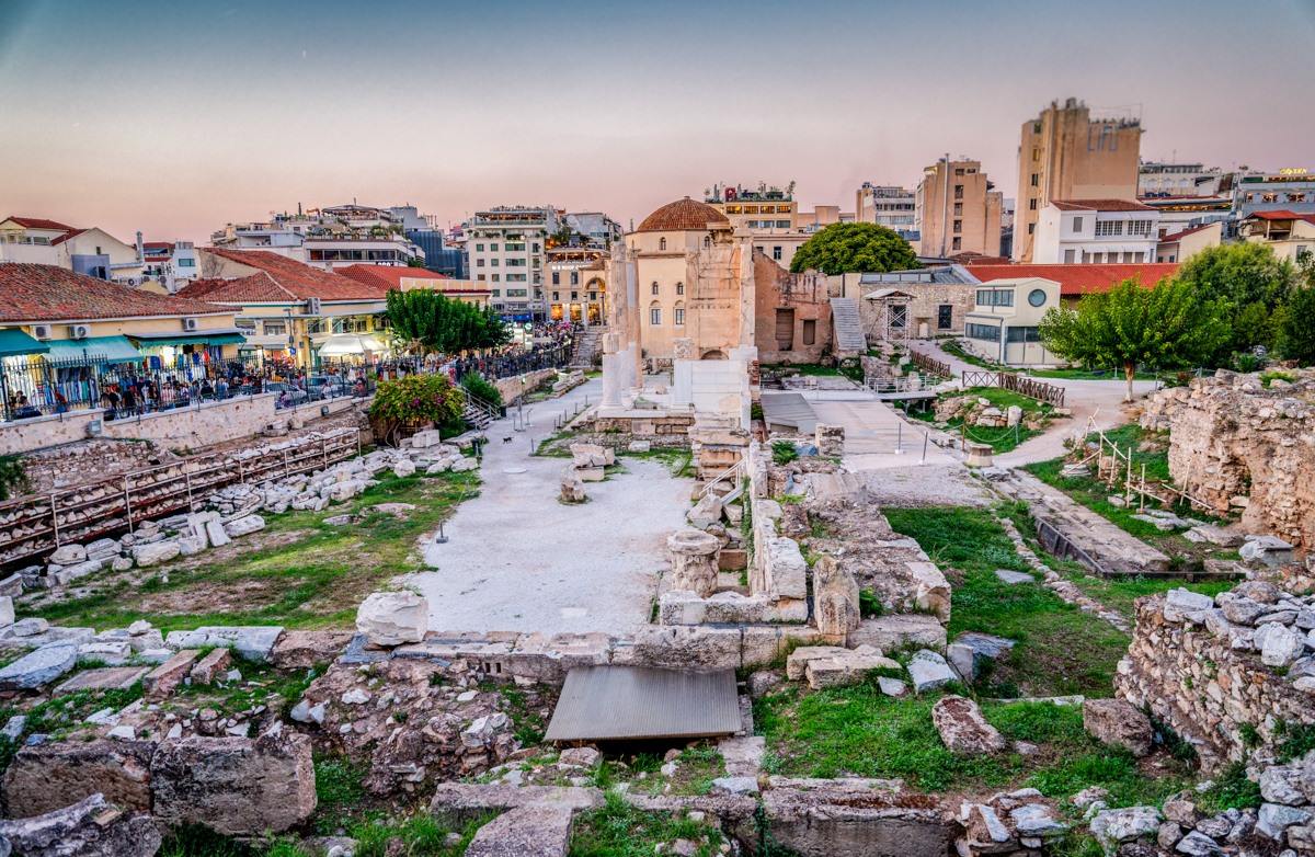 Just across the  Monastiraki Square, Athens by Pinaki Sarkar