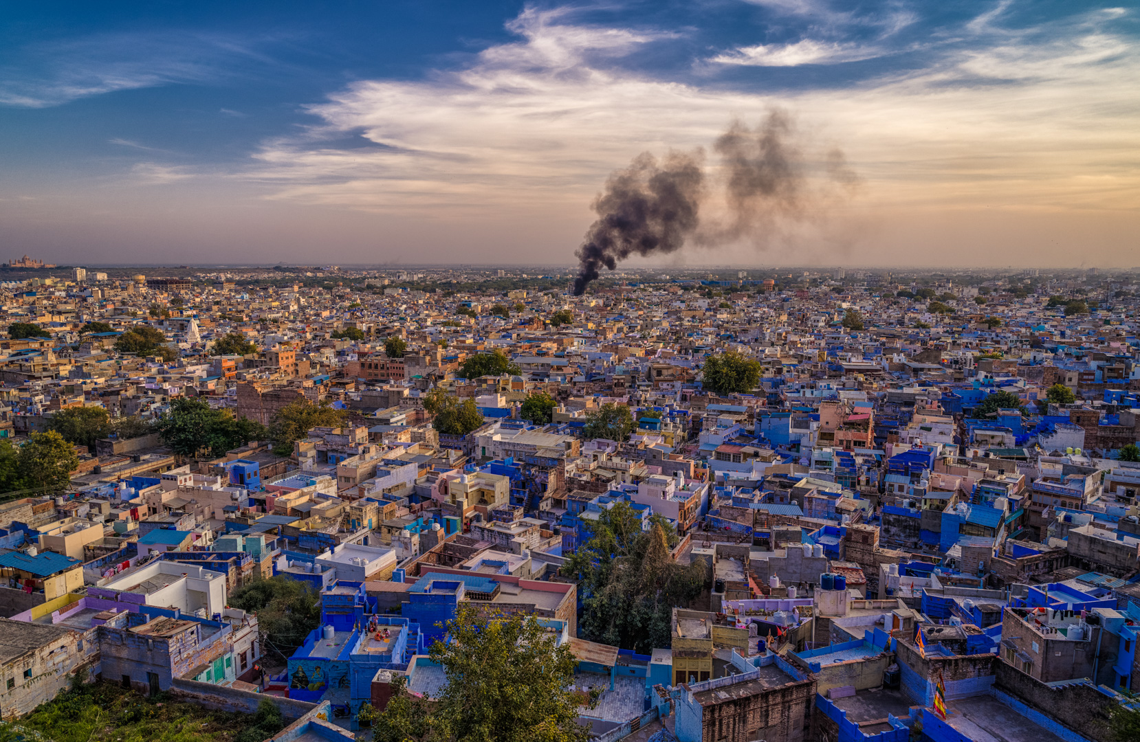 View from Pachetia Hill, Jodhpur (The Blue City)
