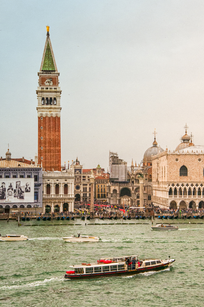 Vaporetto View of St Mark's Square by Phyllis Peterson