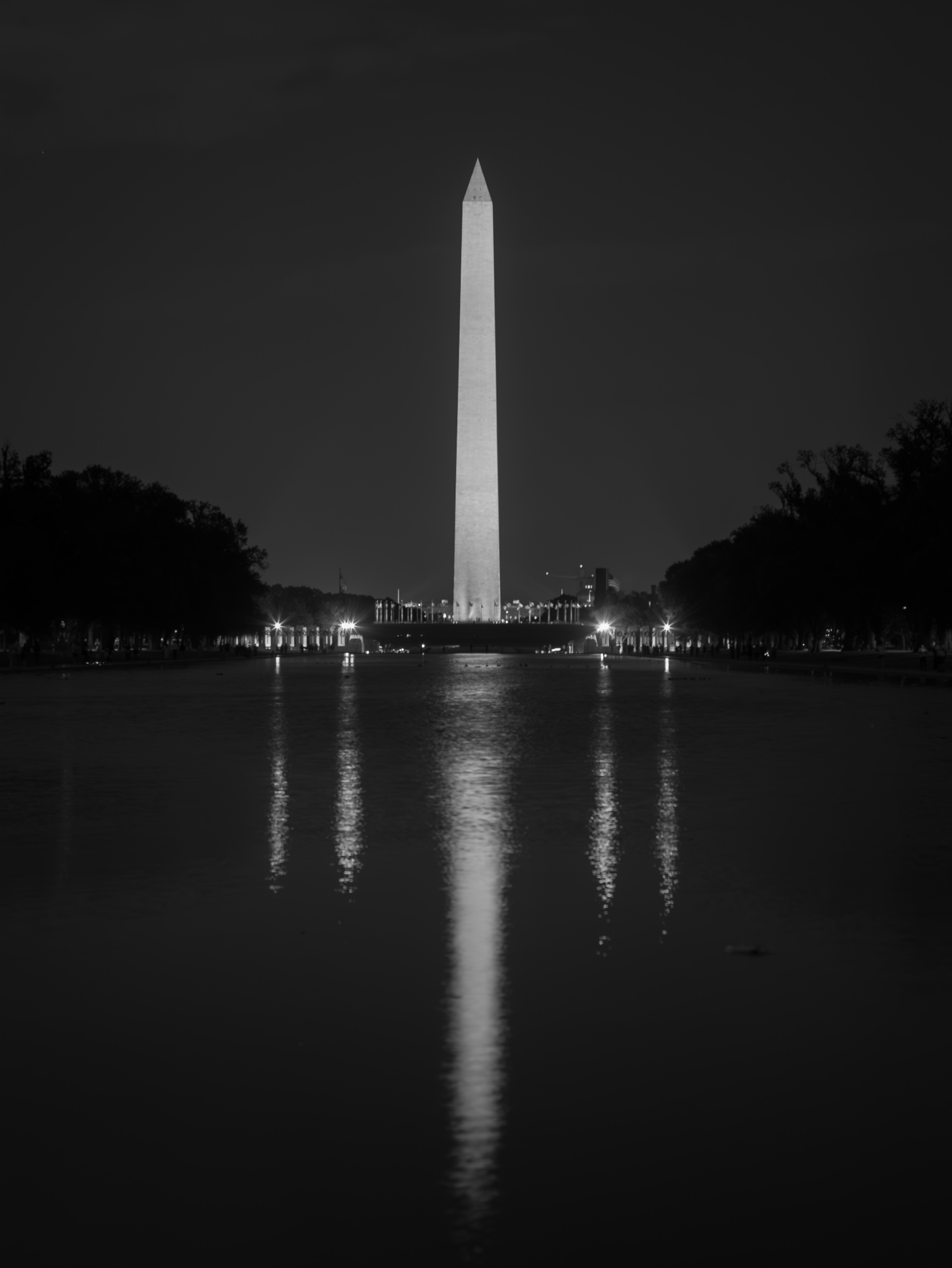 Washington Monument at Night by Richard Distlerath