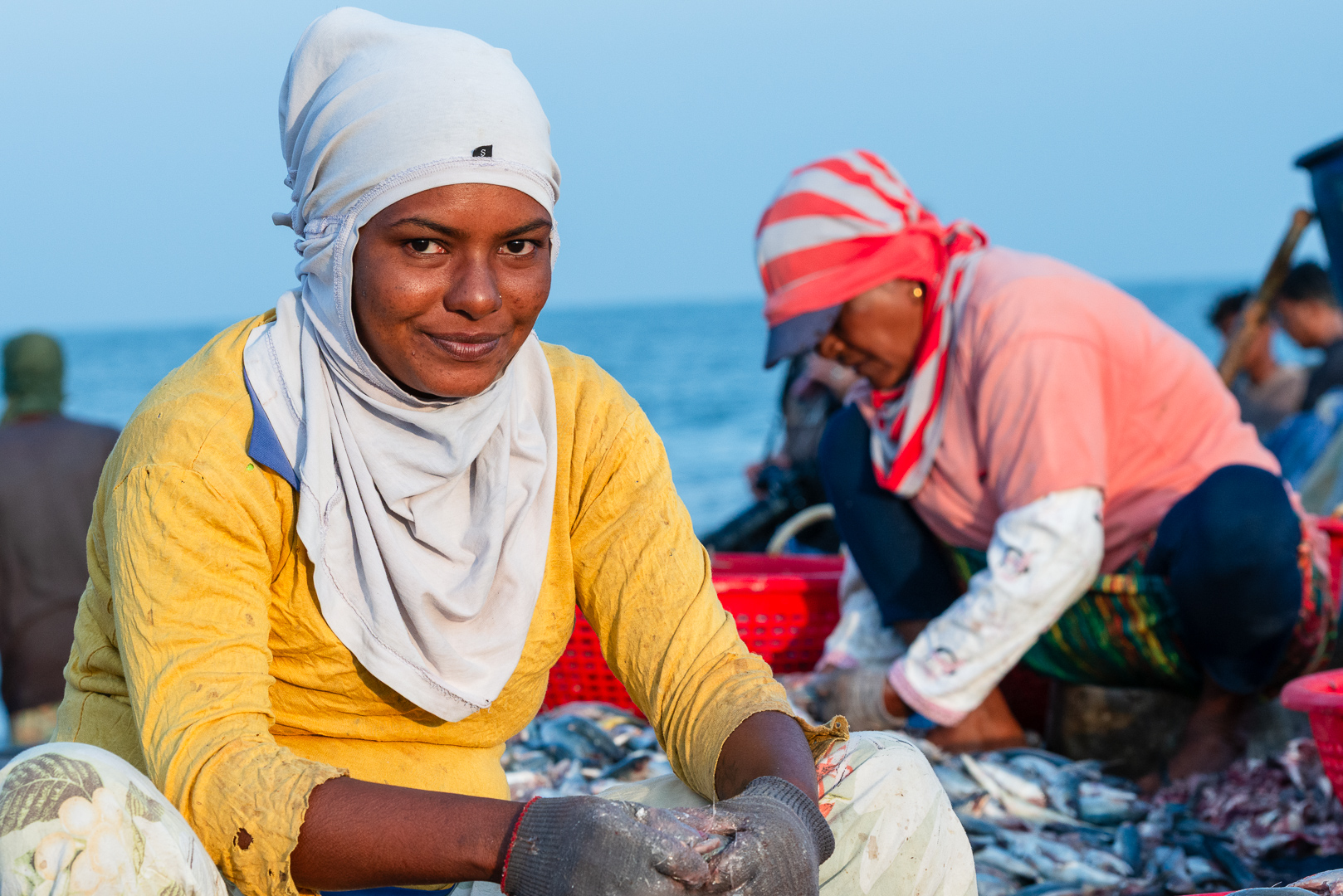 Fish Market Girl by Rizwan Choudhry