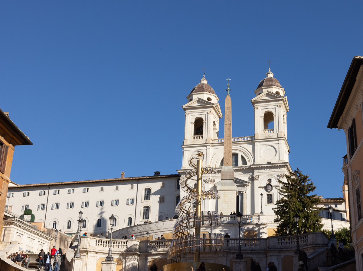 Modern Christmas in Piazza di Spagna by Gloria Grandolini