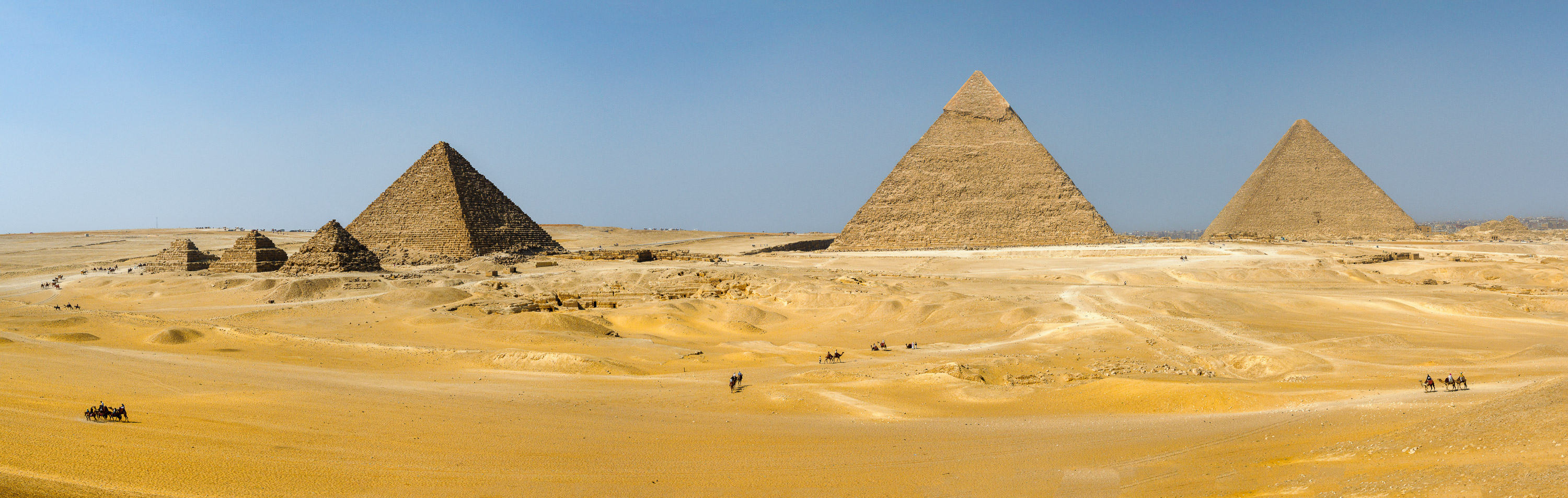 Pyramids at the Giza Plateau