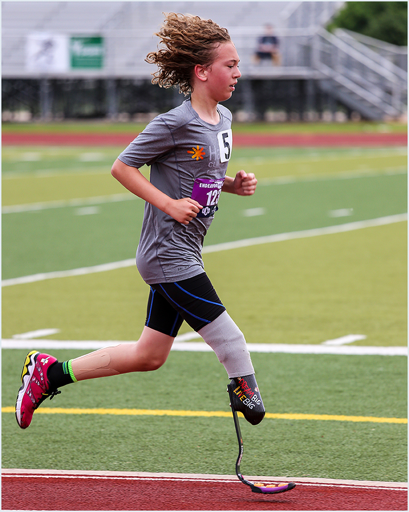 1500 Meters with Hair Flying by Ward Conaway