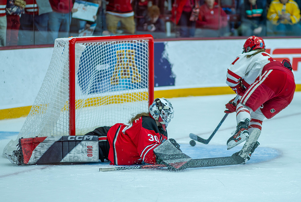 Frozen Four Penalty Goal. by Karen Leonard