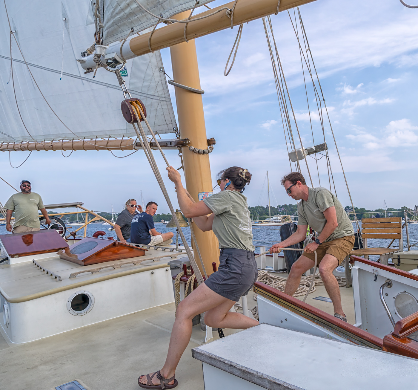 Putting up the Sails