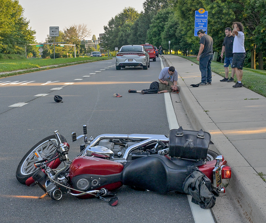 Motorcycle Accident by Karl Leck