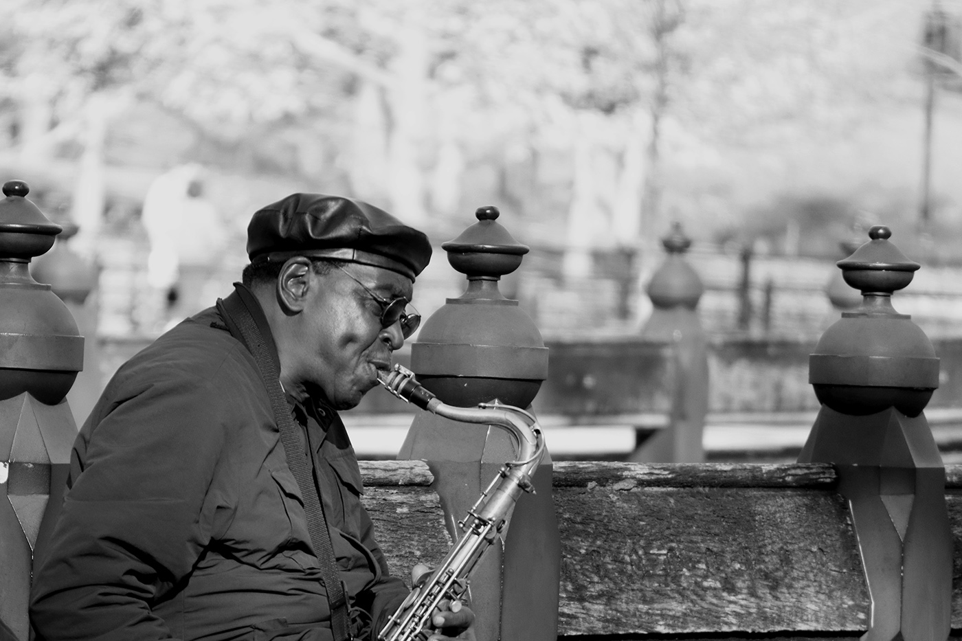 Soulful sound in the park by Christine Wong