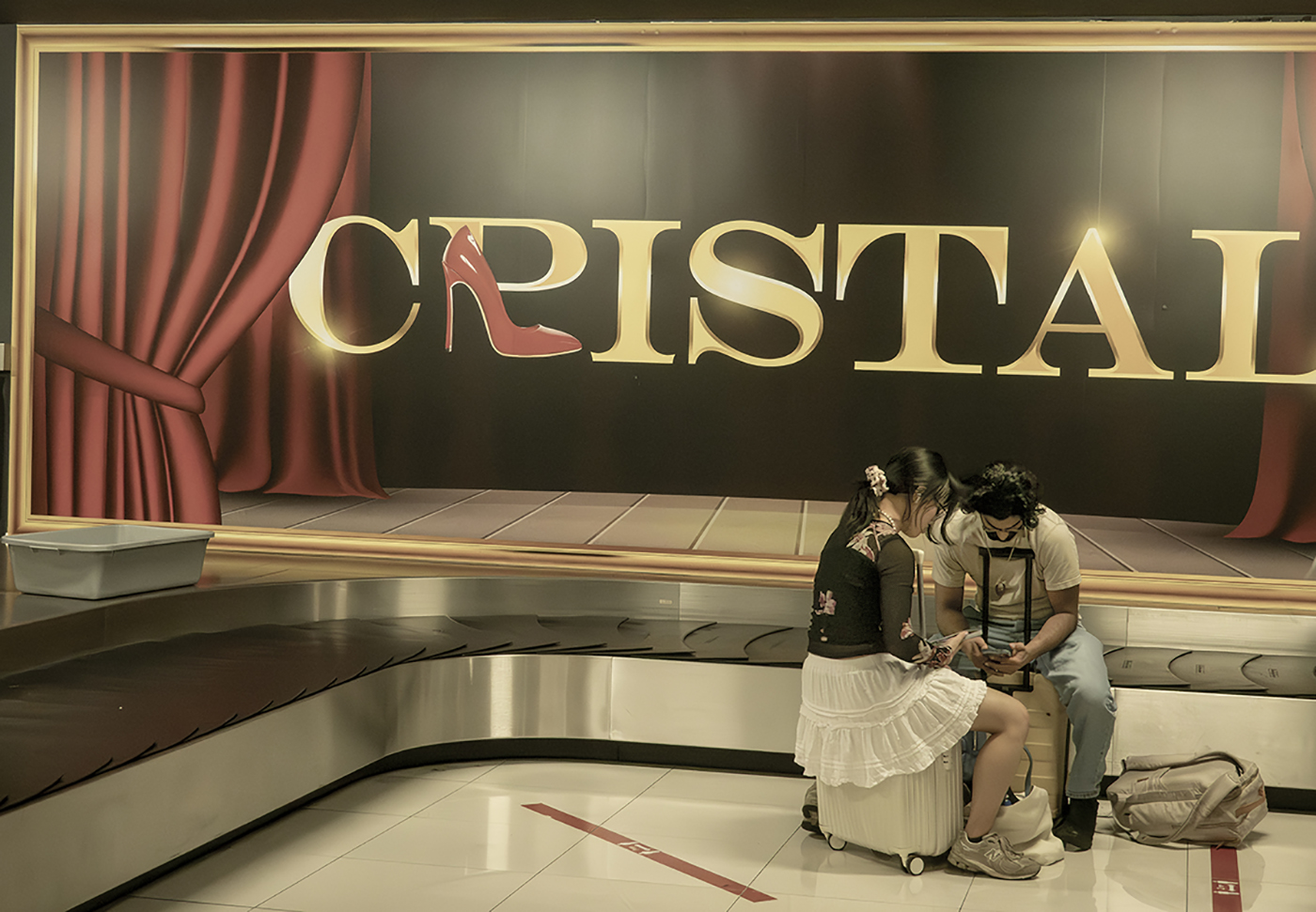 Waiting at the baggage claim