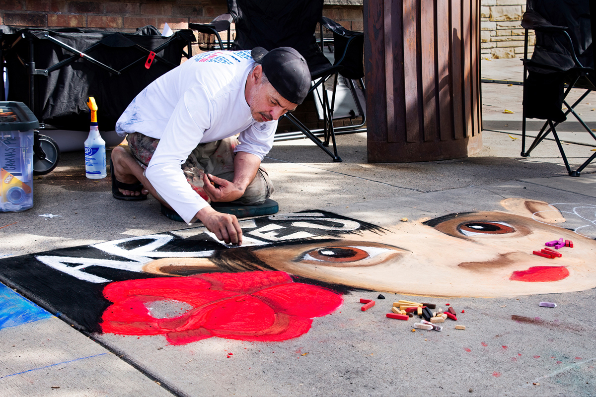 The Face on the Sidewalk