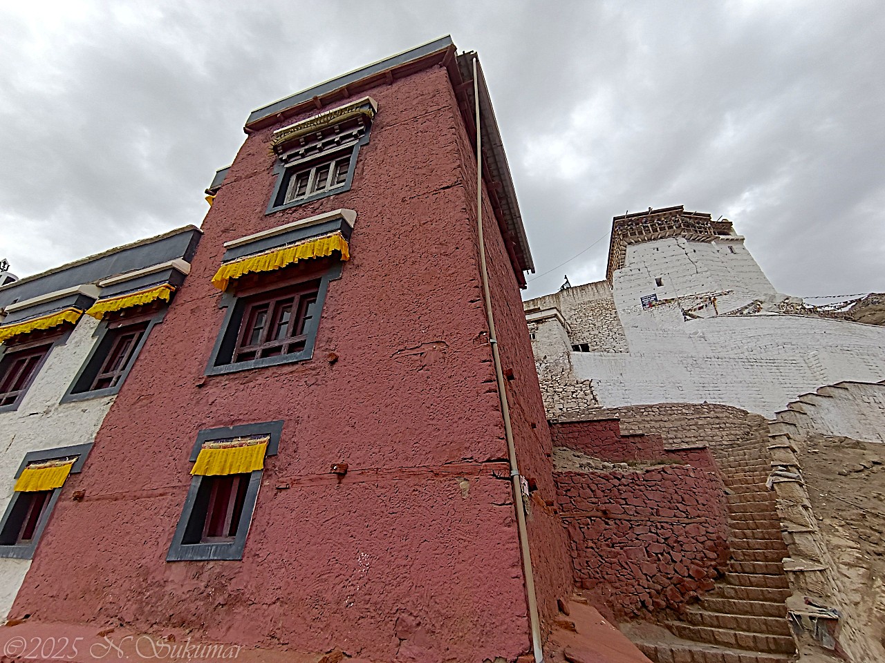 Old Castle on Tsemo Hill, Leh by N. Sukumar