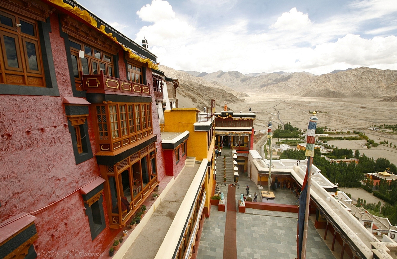 Thiksey Monastery and Indus Valley