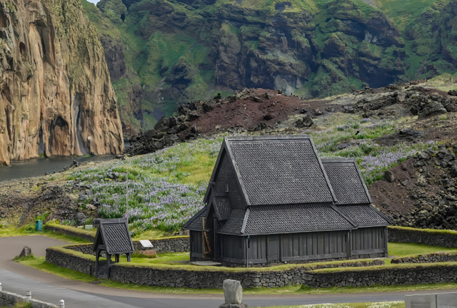 Nordic Stave church by Michael Smith