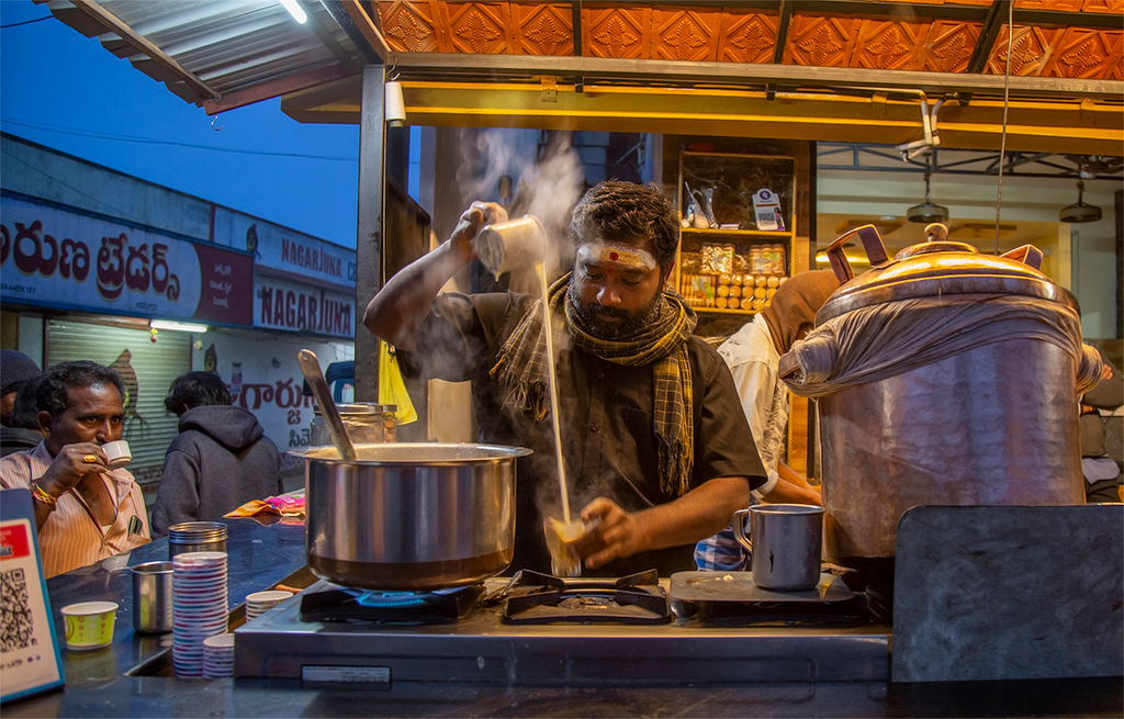 Tea Vendor by Vinaya Mathews