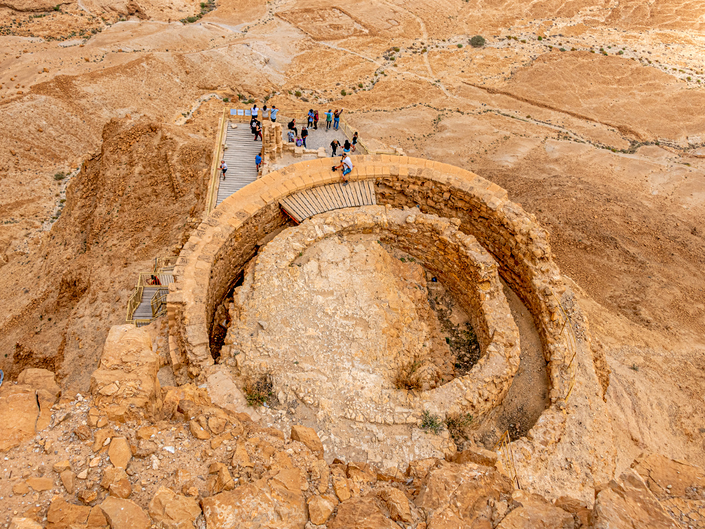 King Herod’s Palace Terraces - Masada by Dr. Isaac Vaisman