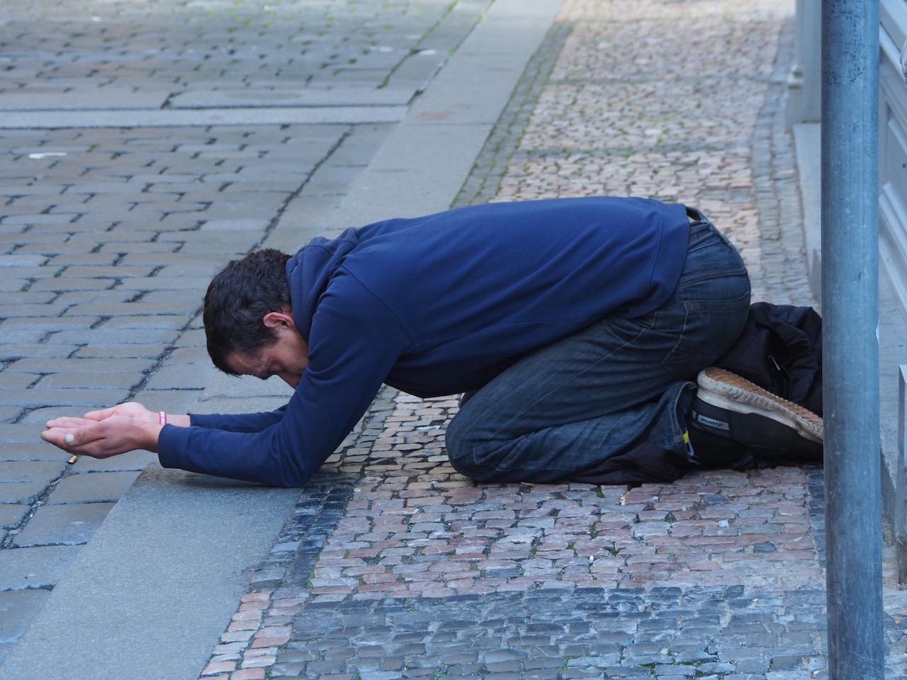 PRAGUE BEGGAR by Alan Lichtenstein