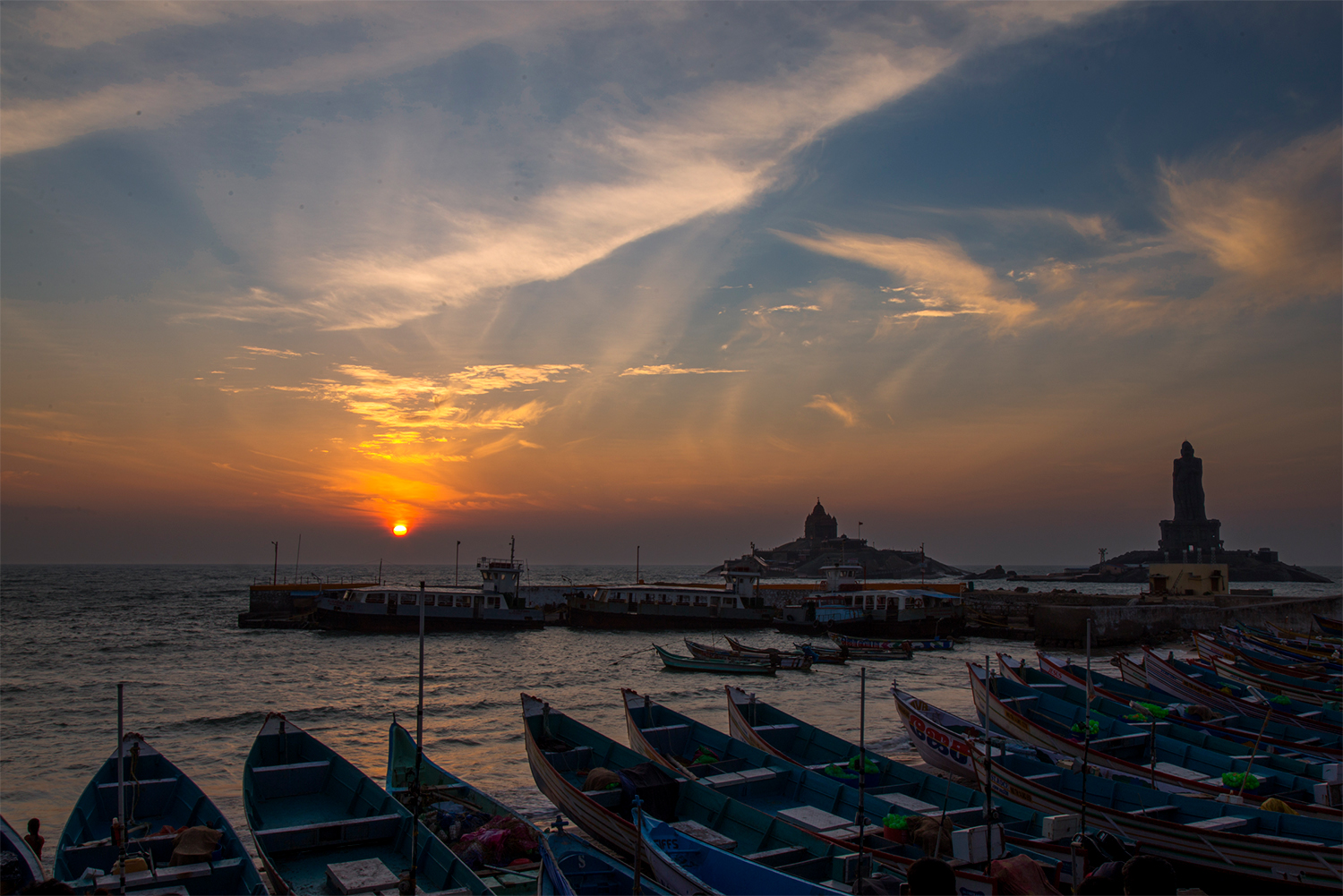 Sunrise at kanyakumari